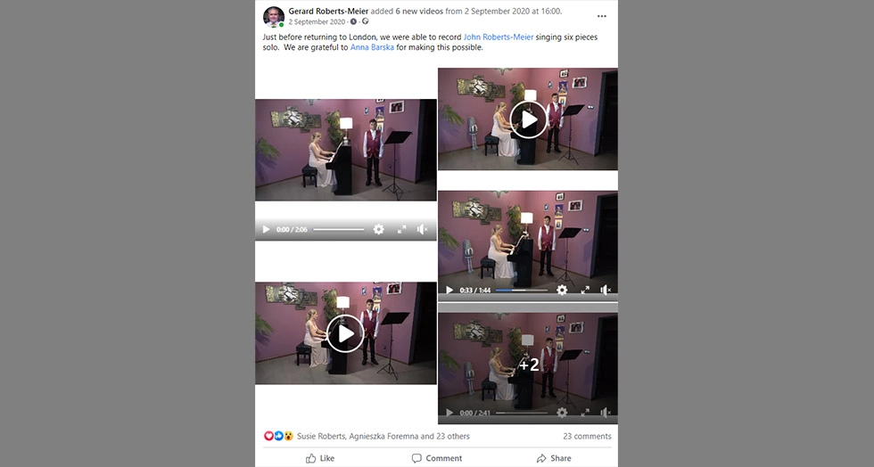 2020 - Singing with Dame Barska