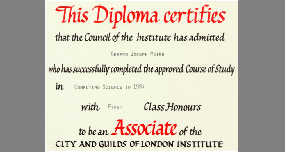 Associate of City and Guilds Institute